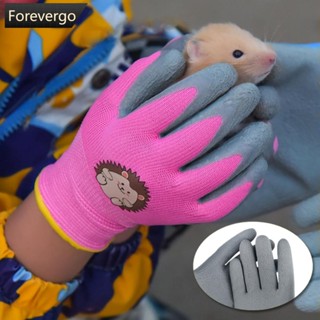 Forevergo ถุงมือยาง แบบหนา กันลื่น ลายการ์ตูนไนไตรล์ กันสึกหรอ เหมาะกับชายหาด สําหรับเด็ก ตั้งแคมป์ ทําสวน 1 คู่ B3N2