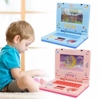  Simulated laptop, cartoon computer, childrens early education toys, music, computer education toys, gifts