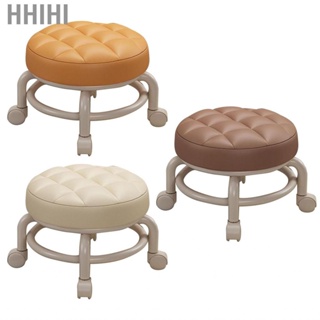 Hhihi Rolling Ottoman  Double Layers Scoot Stool Memory Foam for Office