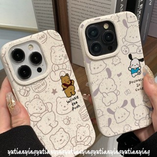 เคสโทรศัพท์มือถือ แบบนิ่ม ลายการ์ตูนสุนัข Pochacco ย่อยสลายได้ เป็นมิตรกับสิ่งแวดล้อม สําหรับ IPhone XR 11 14 15 12 13 Pro MAX 7 8 6S 15 6 Plus 7Plus X XS MAX SE 2020