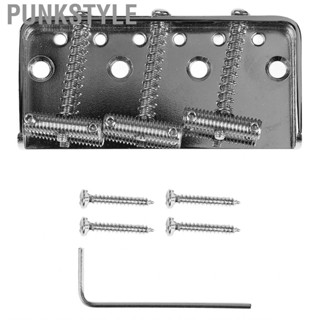 Punkstyle Metal Bass Bridge Chrome Electric Guitar for Replacement