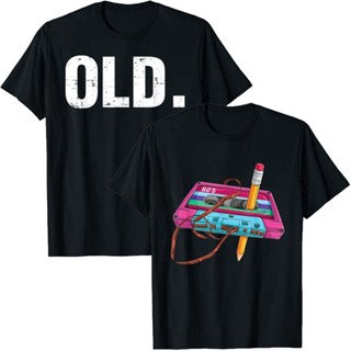 เสื้อยืด พิมพ์ลายเทปคาสเซ็ต 70S 80S 90S Music Mixtape 40Th 50Th 60Th 70Th สไตล์วินเทจ