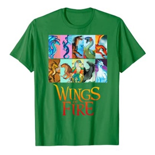 เสื้อยืด พิมพ์ลายมังกร Wings Of Fire All Together สไตล์วินเทจ เหมาะกับของขวัญ