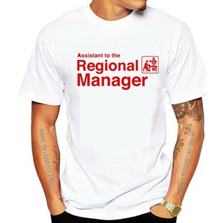 เสื้อยืด พิมพ์ลายกราฟฟิค Assistant To The Regional Manager สไตล์ฮาราจูกุ สําหรับผู้ชาย