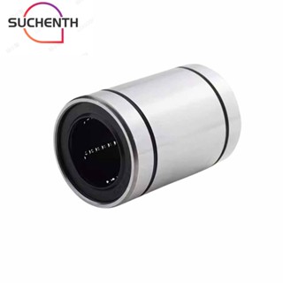 Suchenth LM8UU ตลับลูกปืนเม็ดกลมเชิงเส้น เหล็กคาร์บอน CNC ขนาด 8 มม. X 15 มม. X 24 มม. ทนทาน สีเงิน 10 ชิ้น| เครื่องพิมพ์