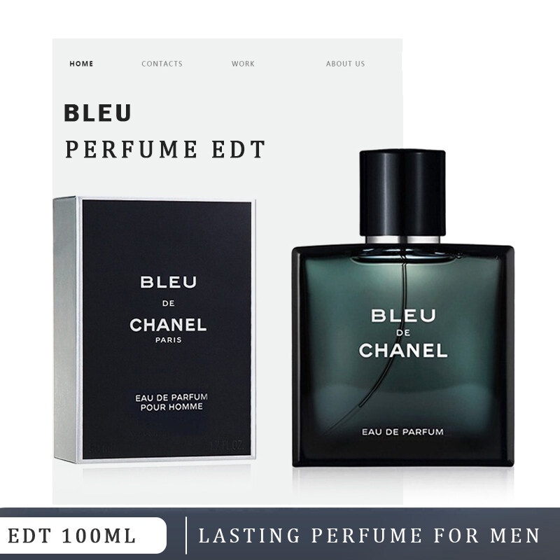 แชแนลบลูแอ็กเซส์แท้ EDT 100ML Perfume สำหรับผู้ชายกลิ่นหอมที่อ่อนนุ่ม มีกลิ่นไม้ที่ติดทนอย่างยาวนาน