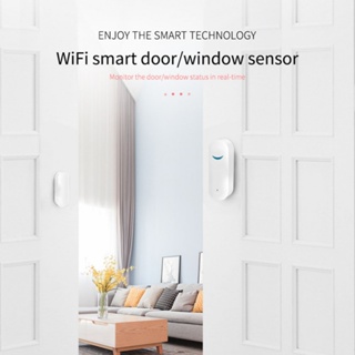 เครื่องตรวจจับเซนเซอร์ประตูอัจฉริยะ WiFi สําหรับ Tuya Smart App
