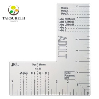 Tarsureth ไม้บรรทัดอะคริลิคใส สําหรับจัดตําแหน่งเสื้อยืด