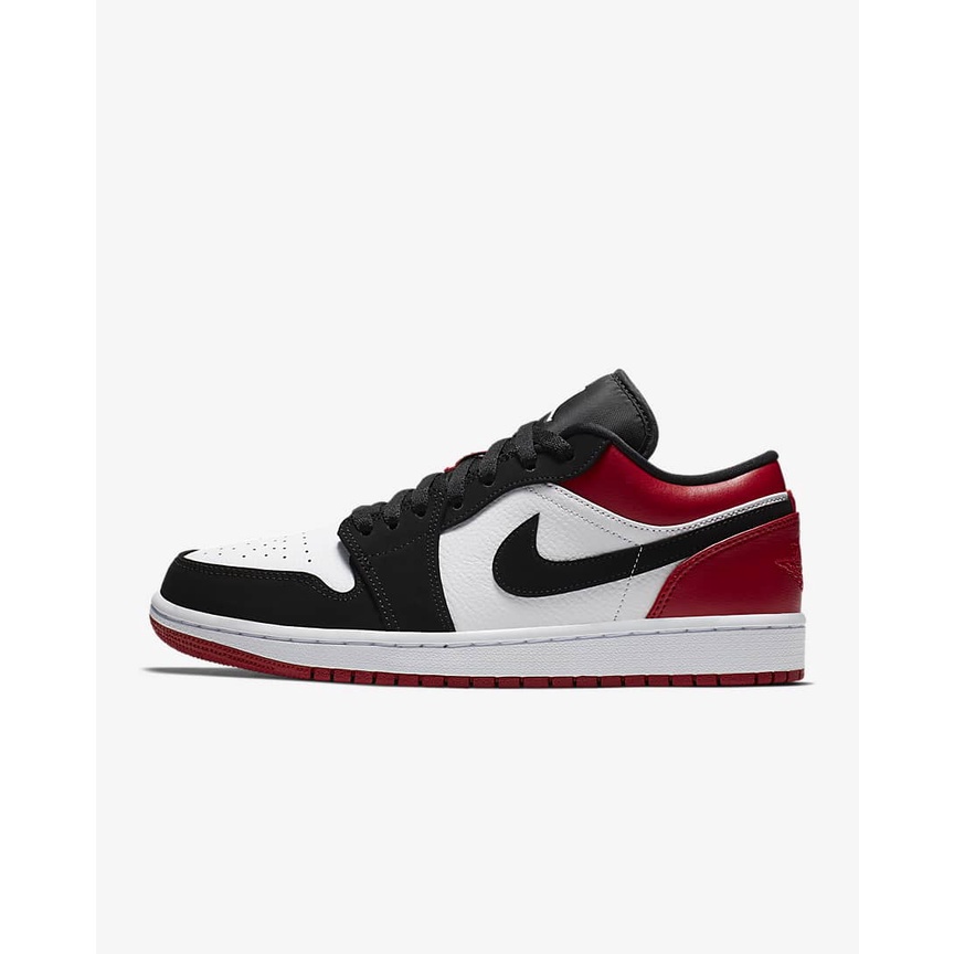 ของแท้ 100%  Nike Air Jordan 1 Low “Black Toe” พร้อมส่ง