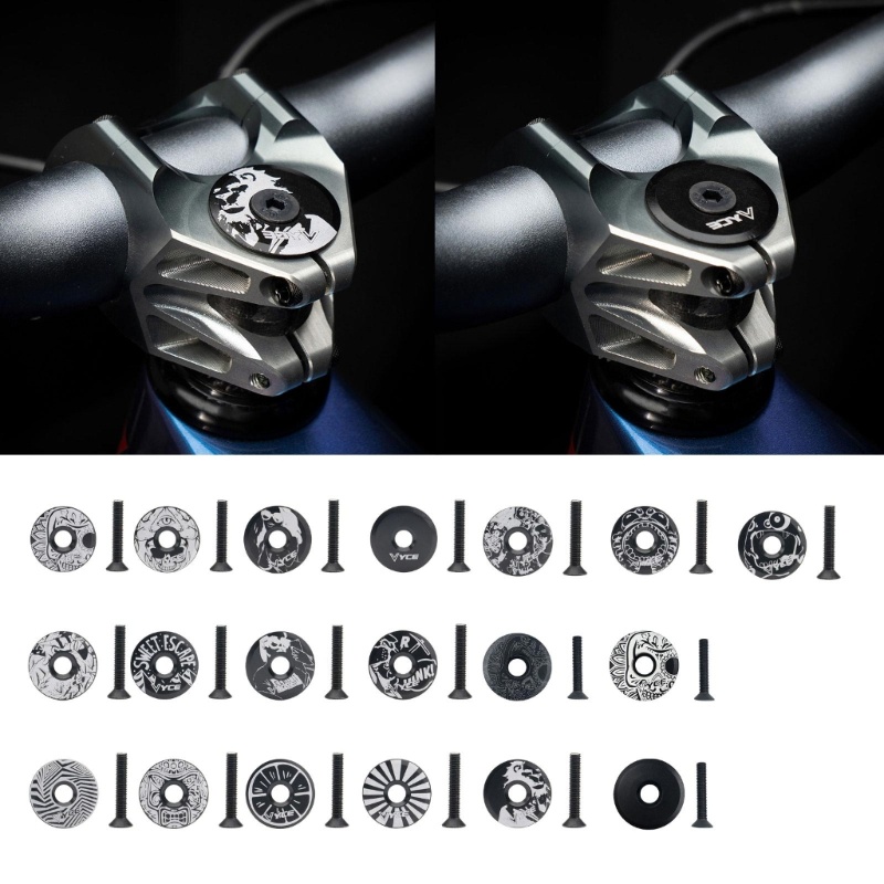 Mon MTB Stem Top Cap ชุดโลหะผสมน้ําหนักเบาชุดหูฟังฝาครอบจักรยานเกียร์ Shop Supply