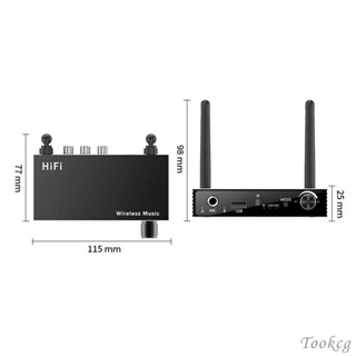 [Tookcg] ตัวรับสัญญาณเสียงสเตอริโอ HiFi ความล่าช้าต่ํา สําหรับลําโพงรถยนต์