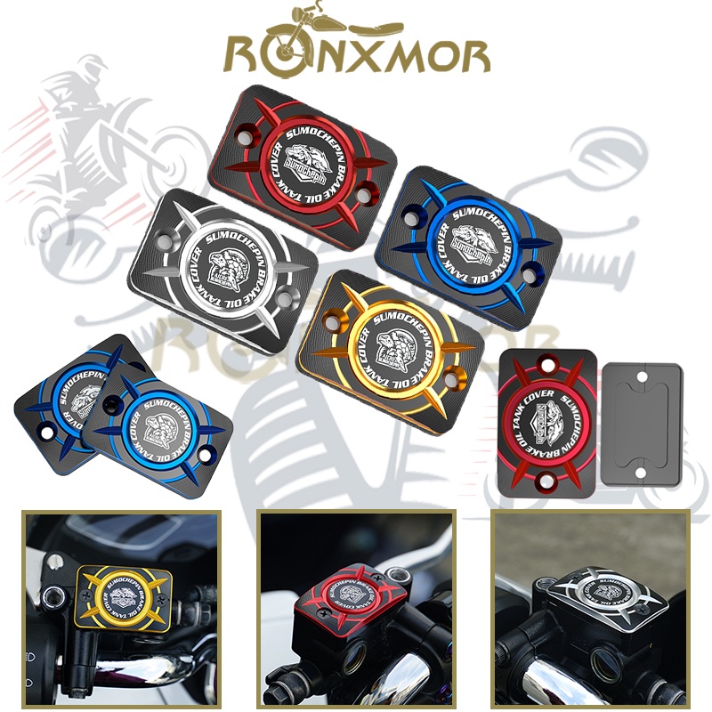 Ronxmor ใหม่ ฝาครอบปั๊มน้ํามันเบรก ด้านบน CNC สําหรับรถจักรยานยนต์ PCX125 150 160 FORZA 350 ADV clic