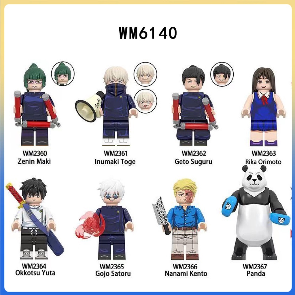 ของขวัญสําหรับเด็ก Anime Series Puzzle Assembling Building Blocks เครื่องประดับโมเดล