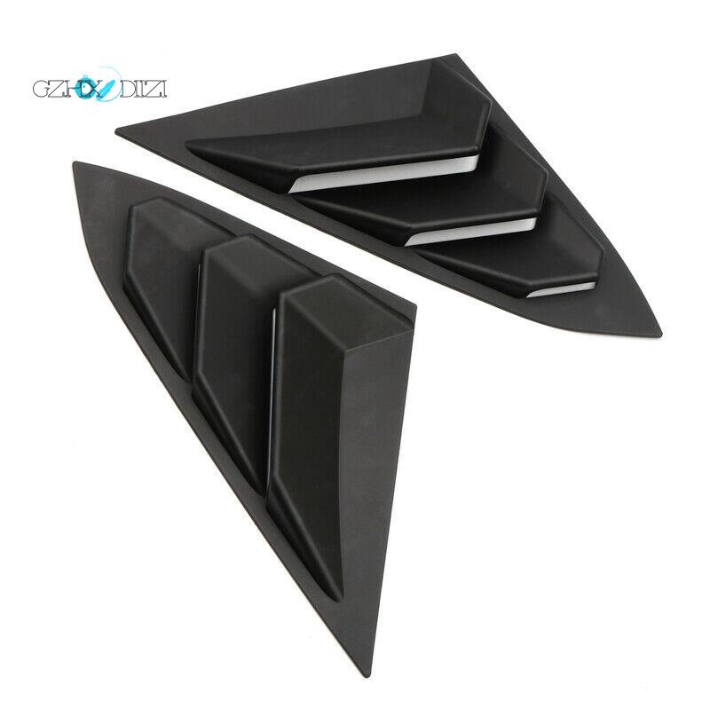 【Gzhxdiizi】ฝาครอบบานเกล็ดชัตเตอร์ ด้านหลัง สีดําด้าน สําหรับ Honda Civic 2016-2019