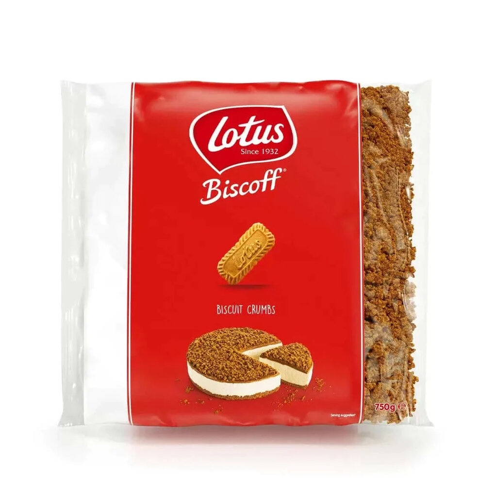 Lotus Biscoff Cookie Crumbs 750 g. โลตัสบิสคอฟ บิสกิต คุ๊กกี้ ครัมบส์ (05-8256)