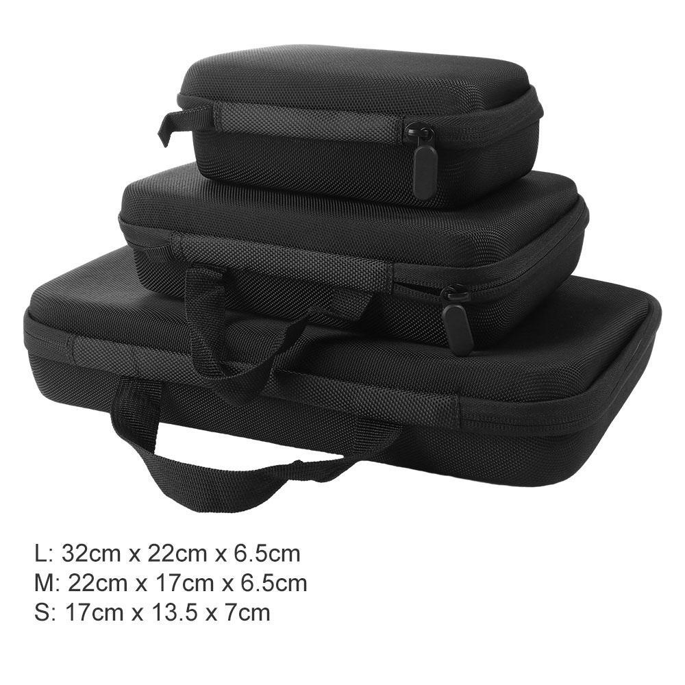 Wellnessspot กระเป๋ากล้องแอคชั่นแคมเมราสีดําสําหรับ SJCAM Collection Bag Hard Bag Anti-shock Sports Camera อุปกรณ์เสริมสําหรับ GoPro Storage Bag