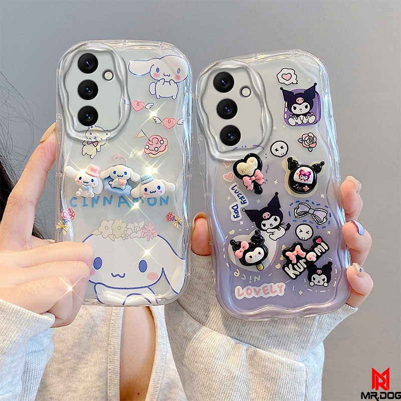 เคส Samsung A54 A34 A52 A52S 5G ตุ๊กตาสามมิติ สีใส การ์ตูน กรณีป้องกันโทรศัพท์มือถือ TY5