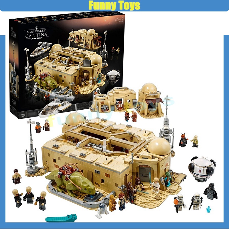 75290,Mos Eisley Cantina,Building Blocks,Master Builder Series,Chewbacca,R2-D2,Obi-Wan,ของเล่นเด็กผู