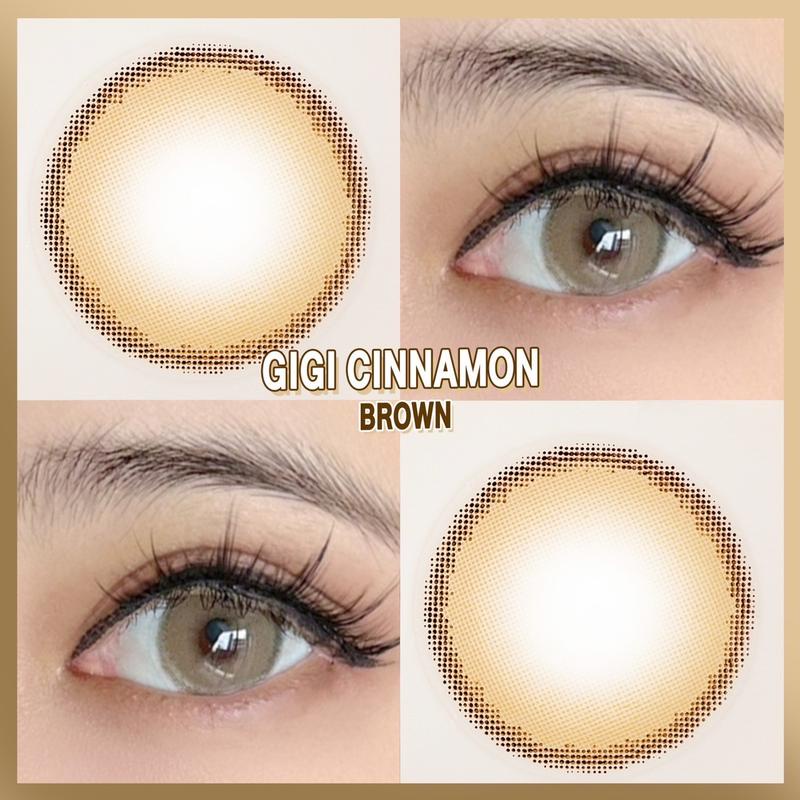 Gigi cinnamon brown เลนส์สาฝอ ค่าอมน้ำ60% ใส่สบาย