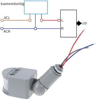 Kamembetbg 180° LED อินฟราเรด PIR Motion Sensor เครื่องตรวจจับโคมไฟติดผนัง 110V ~ 265V ไทย