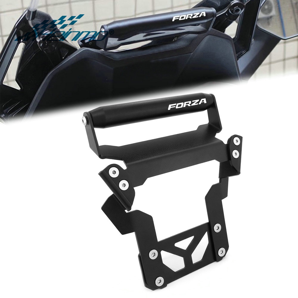 สําหรับ Honda Forza 350 2021-2024 2025 GPS Bracket ขาตั้งด้านหน้า Mount โทรศัพท์คลิปผู้ถือกระจก GPS Navigation Bracket