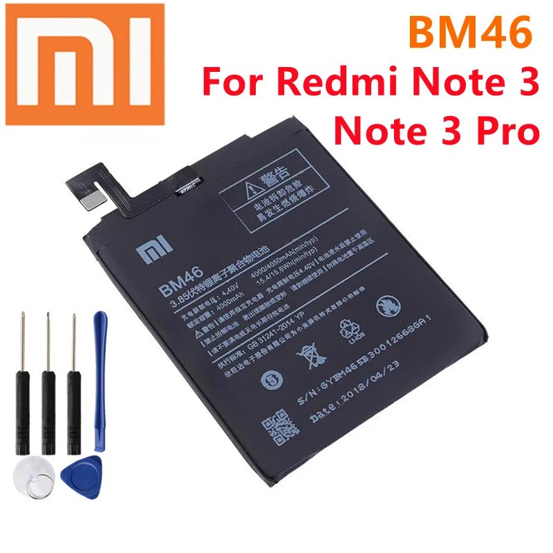 BM46สำหรับ Xiaomi Redmi หมายเหตุ3 Note3 Pro/Prime Hongmi แบตเตอรี่ + เครื่องมือฟรี