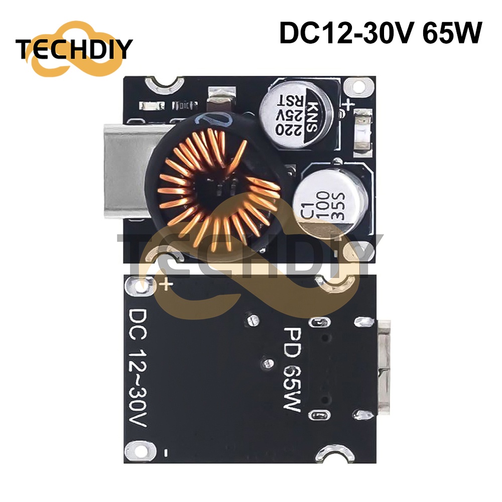 บอร์ดแปลงชาร์จเร็ว 65W USB Qualcomm QC2.0 และ QC3.0 อินเตอร์เฟซ Type-c โปรโตคอล FCP SCP AFC