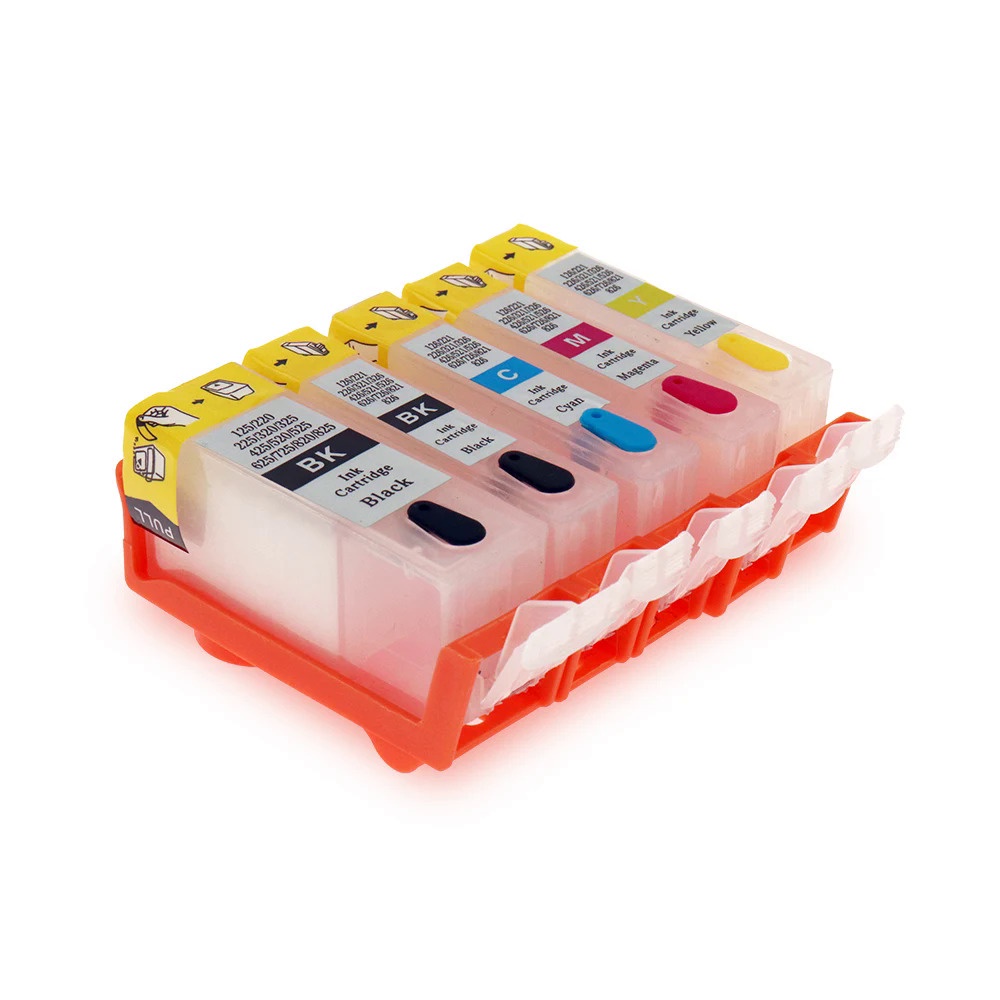 5 pcs PGI-225 CLI-226 Refillable Ink Cartridges for Canon PIXMA MG5120 MG5220 MG6120 MG8120 MG5320 I