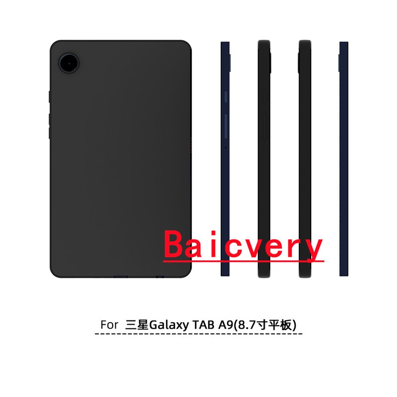 ขายตรงจากโรงงาน เคสแท็บเล็ต TPU นิ่ม สีดํา สําหรับ Samsung Galaxy Tab A9 A9 Plus