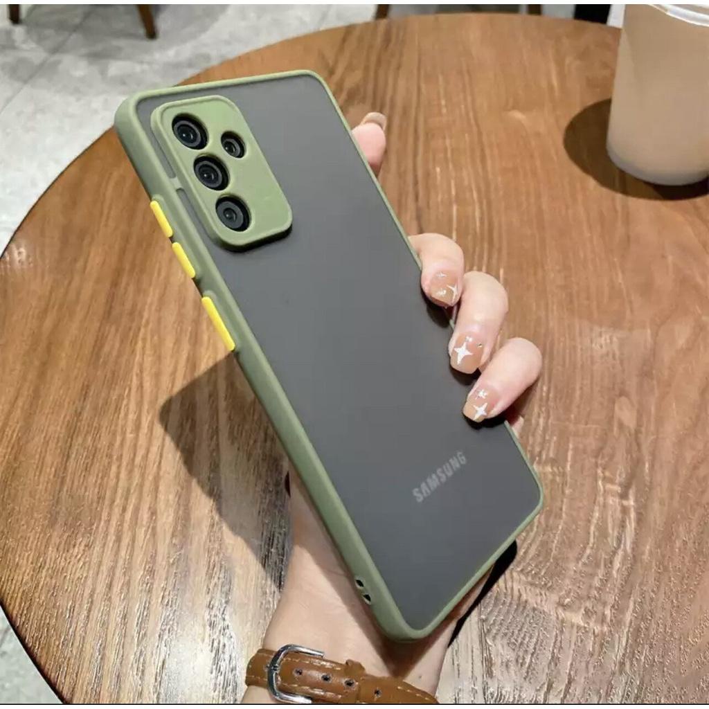 เคส Samsung A26 / A25 / A24 / A23 / A22 / A21S / A20 / A20S สำหรับซัมซุง ขอบสีผิวด้าน เคสกันกระแทก เ