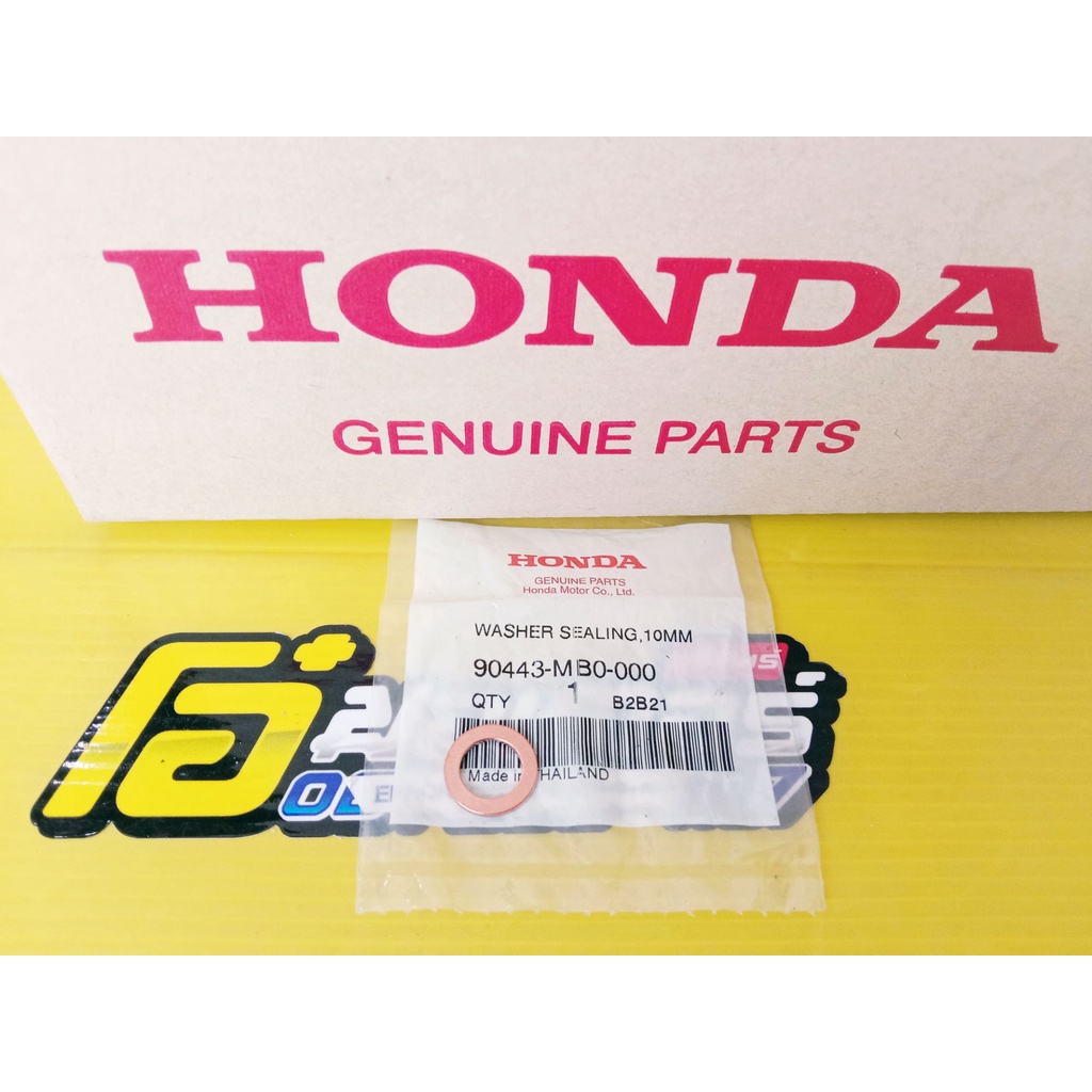 90443-MB0-000แหวนทองแดงกันรั่วเซนเซอร์ตรวจจับอุณหภูมิน้ำมันเครื่องแท้HONDA Wave110i, Super cub,Wave1