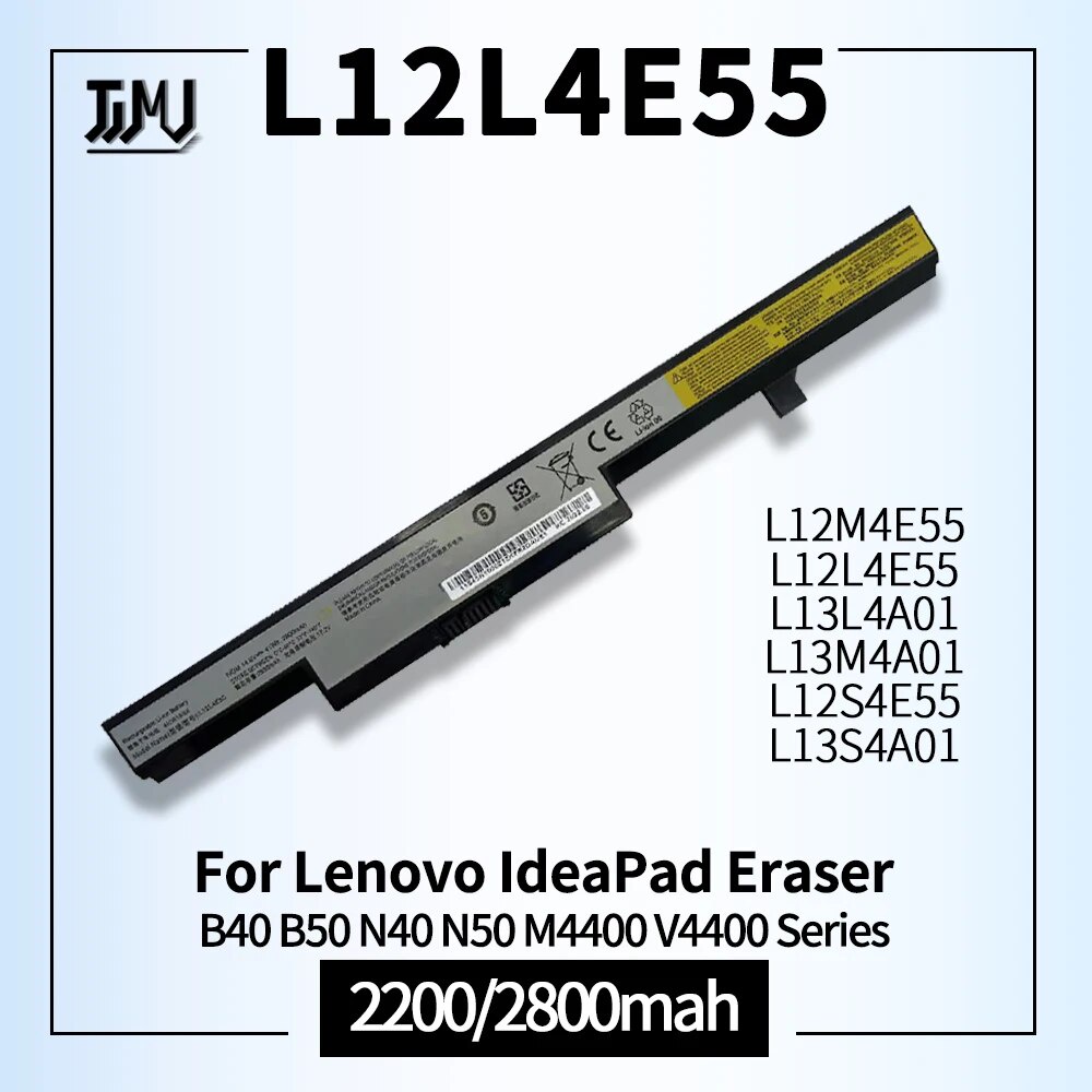 แบตเตอรี่แล็ปท็อป L12L4E55 L13L4A01 L12S4E55  Lenovo IdeaPad Eraser B40-30 45 70 B50-80 N40-30 45 70 N50 M4400 V4400