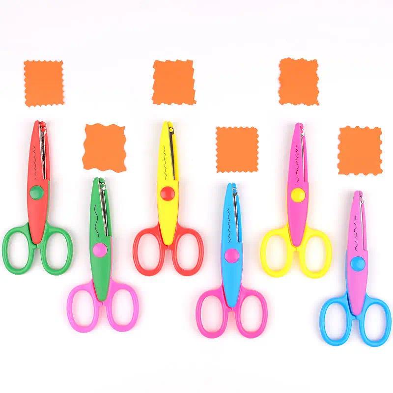 กรรไกรตัดกระดาษ แฮนด์เมด อเนกประสงค์ สีสันสดใส DIY สําหรับเด็ก
