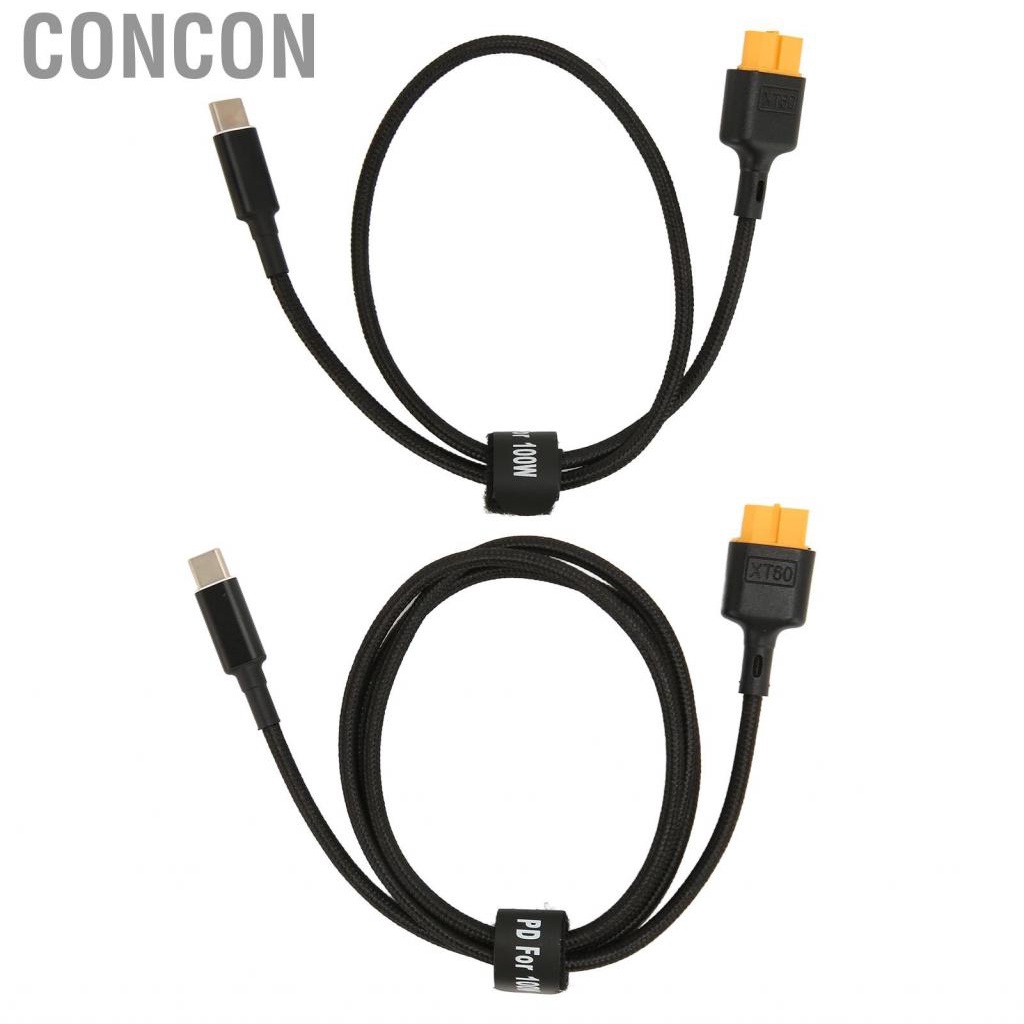 Concon ประเภท C ถึง XT60 สายชาร์จ PD 100W USB ตัวเมีย