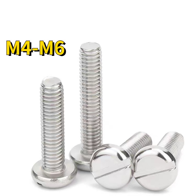 [XNY] สกรูหัวกลมแบน สเตนเลส 304 GB67 M4 M5 M6