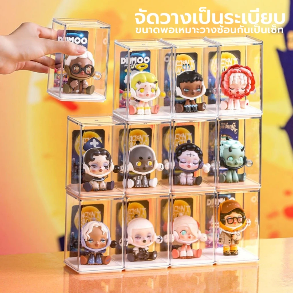 กล่องอะคริลิคใสใส่โมเดลและตุ๊กตา มีช่องเสียบการ์ด thumbnail 3