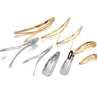 4-8 ซม. กิ๊บติดผมสีดําคลาสสิก 20 ชิ้น