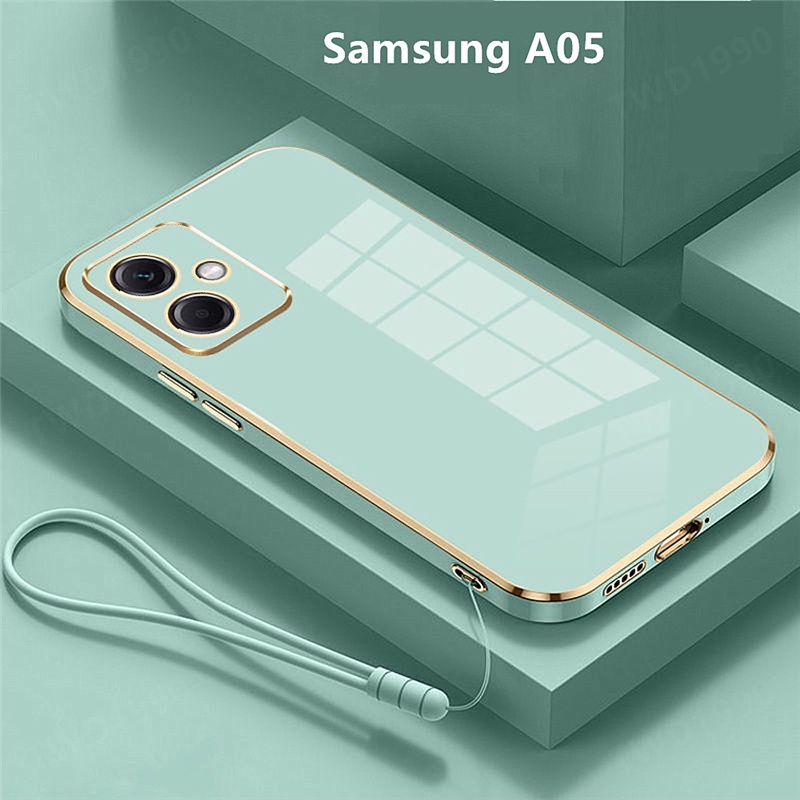 เคส Samsung A05 case สีทึบ Galaxy A05 เคสโทรศัพท์ ชุบ เคสมือถือ อ่อนนุ่ม เคสซัมซุง A05