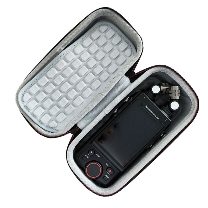 WU กระเป๋าเดินทางสําหรับ Portacaputre X8 Recorder EVA กรณีป้องกัน Hard Case กระเป๋าเก็บพร้อม Lanyard