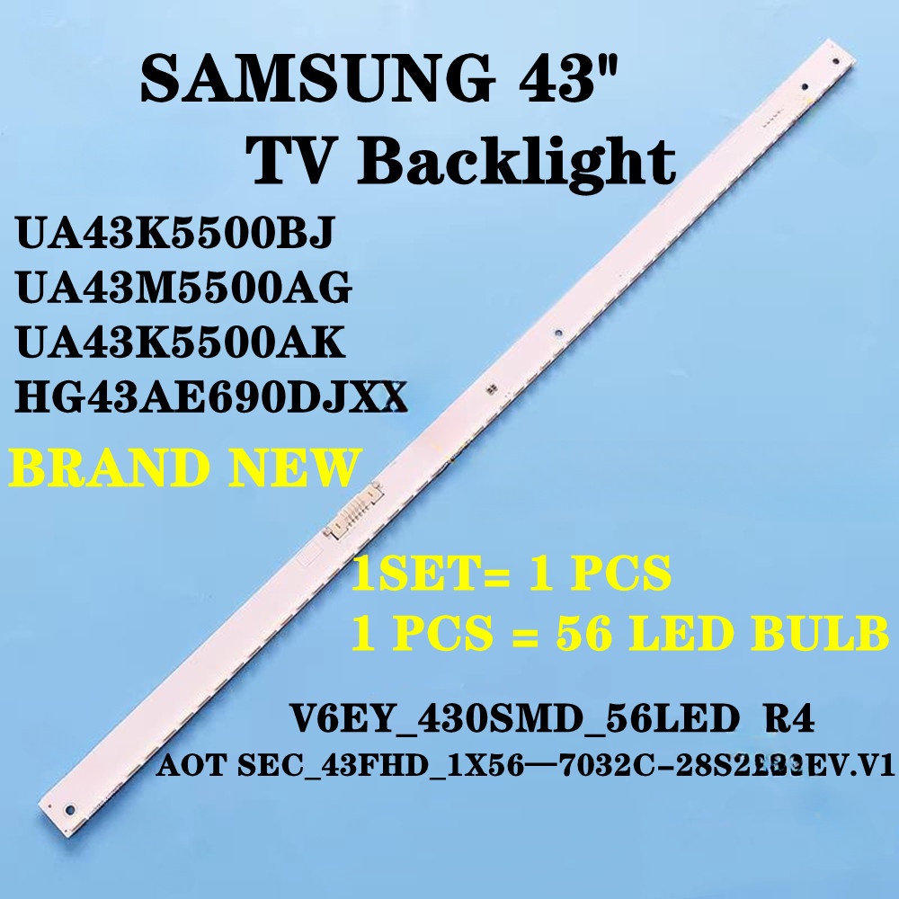 SAMSUNG Led Backlight StripสําหรับSamsung UA43K5500BJ UA43M5500AG UA43K5500AK Backlight Strip AOT SE