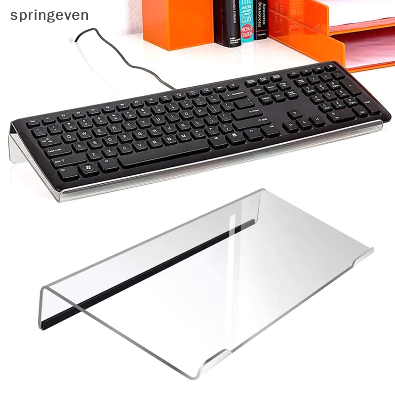 [springeven] ใหม่ พร้อมส่ง ถาดอะคริลิคใส 78 ปุ่ม กันลื่น สําหรับวางคีย์บอร์ดคอมพิวเตอร์ตั้งโต๊ะ