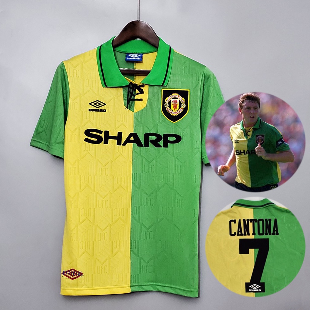 1993-1994 Retro Manchester United Away Soccer Jersey Customization Name Number Vintage Jersey