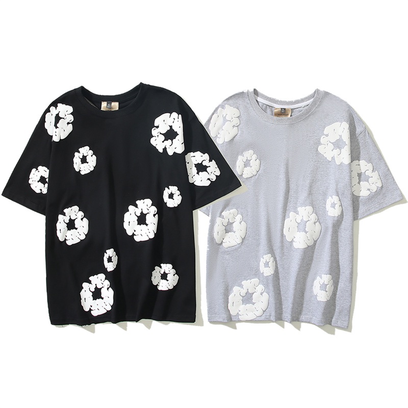 เสื้อยืดลําลอง ผ้าฝ้าย แขนสั้น พิมพ์ลาย kanye แฟชั่นสําหรับผู้ชาย และผู้หญิง