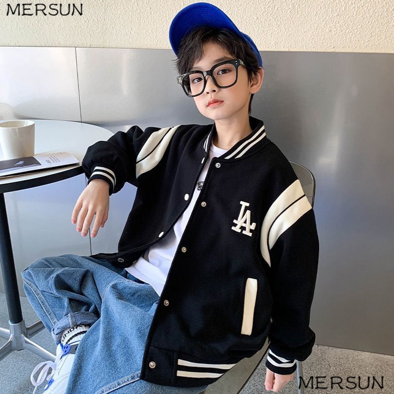 เสื้อแจ็กเก็ตเบสบอล ผ้าฟลีซ ทรงหลวม เข้ากับทุกการแต่งกาย แฟชั่นฤดูใบไม้ผลิ และฤดูใบไม้ร่วง สไตล์เกาหลี สําหรับเด็กผู้ชาย และเด็กผู้หญิง 2023