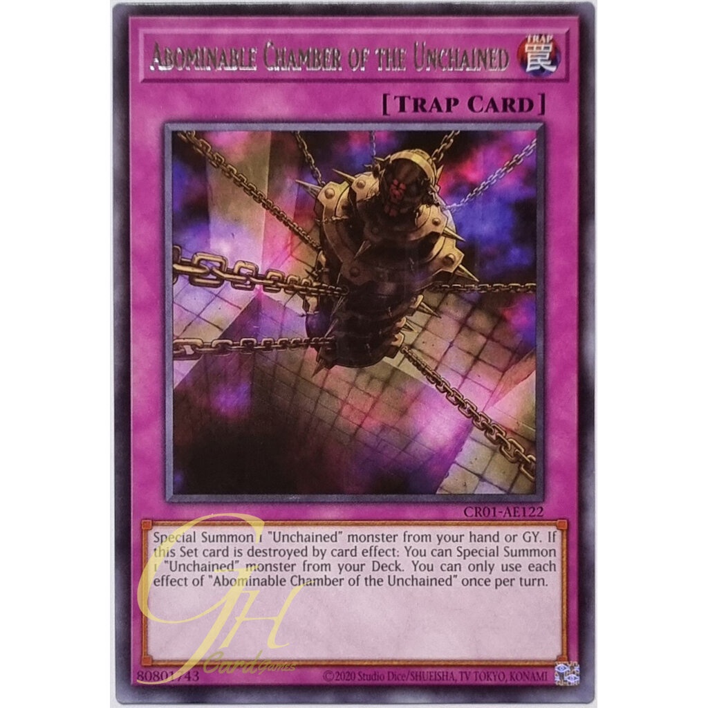 Yugioh [CR01-AE122] Abominable Chamber of the Unchained (Rare)