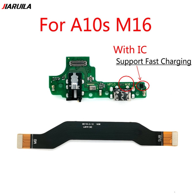 สําหรับ Samsung A10S M16 US รุ ่ น USB ชาร ์ จพอร ์ ต Dock Board พร ้ อม IC หลักเมนบอร ์ ด Flex Cable