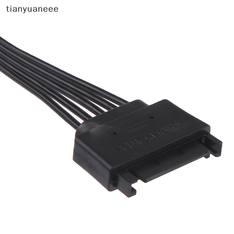 Tianyuaneee สายเคเบิลพาวเวอร์ซัพพลาย SATA 15pin ตัวผู้ เป็นตัวเมีย 30 ซม.