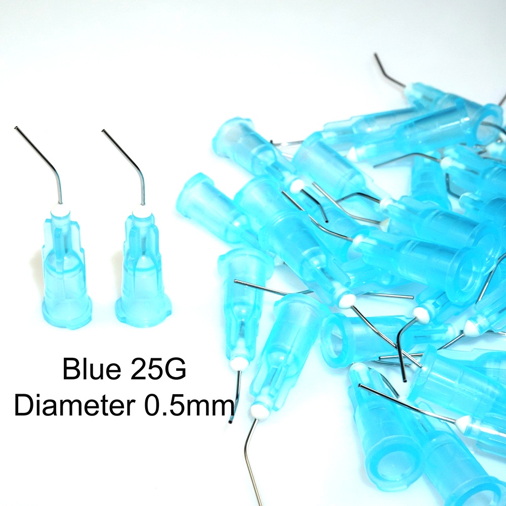 พลาสติกชลประทานทันตกรรม ปลายงอ สําหรับการฟอกสีฟัน 100 ชิ้น - รูปที่ 2