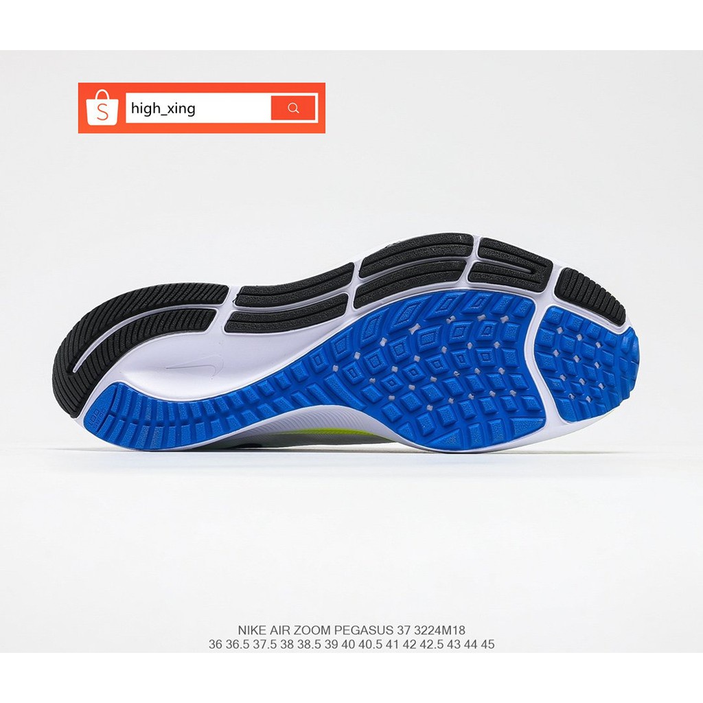Nike Zoom Pegasus 37 Turbo 2 กีฬาลำลองสีขาวสำหรับผู้หญิงและผู้ชาย รองเท้า new