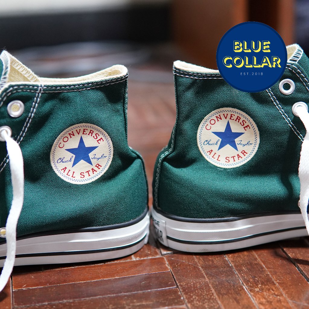 Converse All Star คอนเวิสหุ้มข้อสีเขียว (Made in Thailand) เบอร์ 9US/42.5EUR ของแท้ ของใหม่มือ 1 แฟ